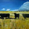 Cows - Oil On Canvas Paintings - By Udi Peled, Impressionism Painting Artist
